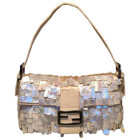 mother of pearl fendi baguette|fendi baguette bag.